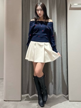 yunaさん（レディース・161cm）の冬コーディネート