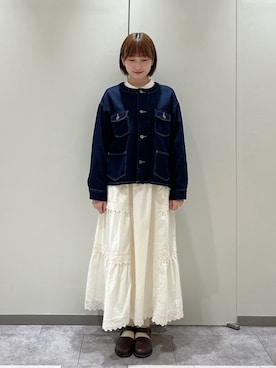 「Samansa Mos2（サマンサ モスモス）のアイテム（ジャケット/アウター）」を使った、あやさん（レディース・159cm）の秋コーディネート