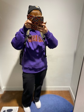 「carhartt」｜「アイテム（スラックス）」を使った、nana12さん（レディース・164cm）の秋コーディネート