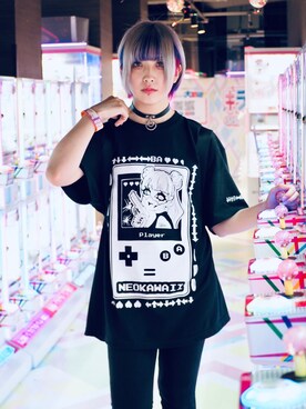 「PLAYERのアイテム（トップス、ブラック系）」を使った、PLAYERさん（メンズ）の夏コーディネート