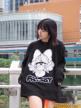 「PLAYERのアイテム（トップス、ブラック系）」を使った、PLAYERさん（メンズ）の夏コーディネート