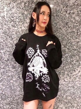 「PLAYERのアイテム（Tシャツ/カットソー、ブラック系）」を使った、PLAYERさん（メンズ）の秋コーディネート