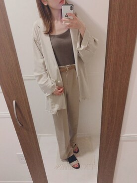 uichan❁⃘*.ﾟさん（レディース・162cm）の春コーディネート