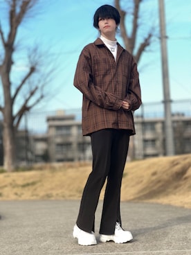 「Espina（エスピナ）のアイテム」を使った、yusuke(相互)さん（メンズ・178cm）の春コーディネート