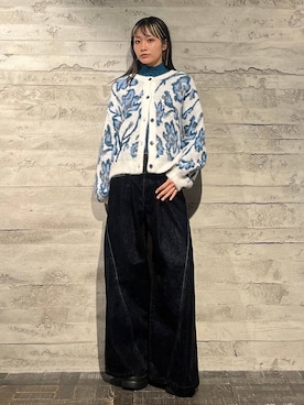 「アイテム（カーディガン/ボレロ）」を使った、sakurarapartyさん（レディース・160cm・20代）の冬コーディネート