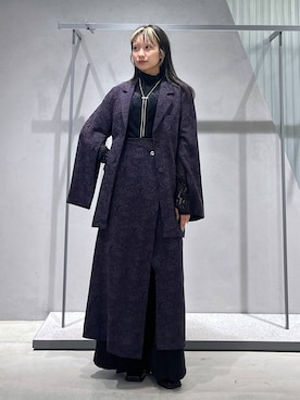 「アイテム（テーラードジャケット、パープル系）」を使った、sakurarapartyさん（レディース・160cm）の夏コーディネート