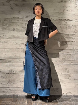 「HARE（ハレ）のアイテム（テーラードジャケット）」を使った、sakurarapartyさん（レディース・160cm）の春コーディネート