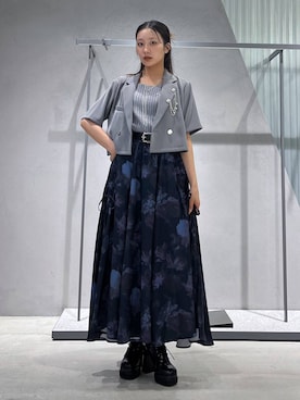 「アイテム（ブローチ/コサージュ）」を使った、sakurarapartyさん（レディース・160cm）の夏コーディネート