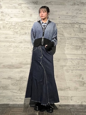 「アイテム（ネクタイ）」を使った、sakurarapartyさん（レディース・160cm・20代）の冬コーディネート