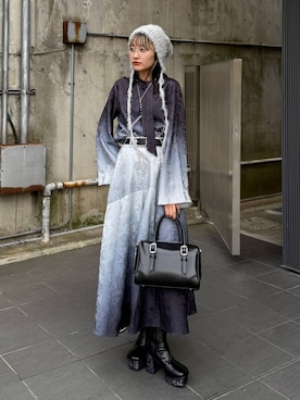 「アイテム（サスペンダー）」を使った、sakurarapartyさん（レディース・160cm）の冬コーディネート