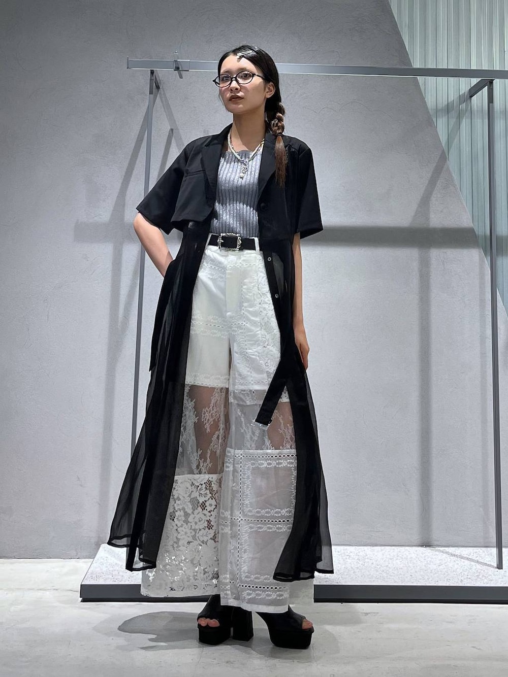 ジャケットライクシアーワンピース(HARE)を使った人気ファッション