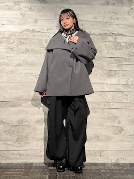 「HARE（ハレ）のアイテム（パンツ）」を使った、sakurarapartyさん（レディース・160cm）の冬コーディネート