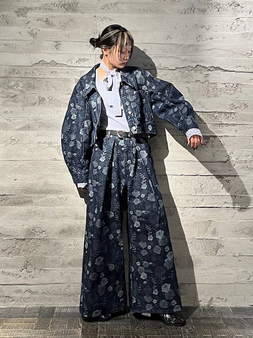 レースチュールヒールブーツ(HARE)