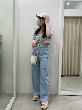 「着回し抜群」｜mizuki♡さん（レディース・157cm）の夏コーディネート