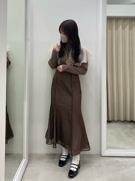 「つけ襟」｜mizuki♡さん（レディース・157cm）の秋コーディネート