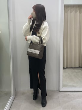 「スリット」｜mizuki♡さん（レディース・157cm）の冬コーディネート