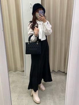「およばれコーデ」｜mizuki♡さん（レディース・157cm）の冬コーディネート