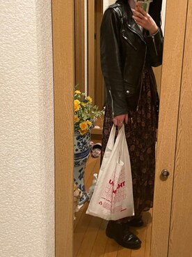 「LILY BROWN（リリーブラウン）のアイテム（ブーツ）」を使った、burundyさん（レディース・161cm）の秋コーディネート