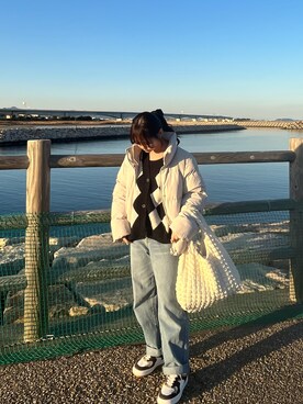 「17kg（イチナナキログラム）のアイテム」を使った、soaさん（レディース・154cm）の冬コーディネート