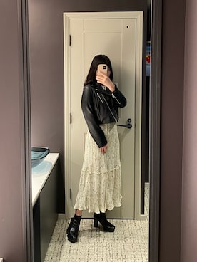 「MERCURYDUO（マーキュリーデュオ）のアイテム（ジャケット/アウター）」を使った、kinokoさん（レディース・158cm）の春コーディネート