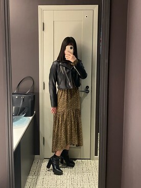 「MERCURYDUO（マーキュリーデュオ）のアイテム（ジャケット/アウター）」を使った、kinokoさん（レディース・158cm）の春コーディネート