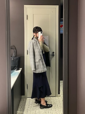 「REDYAZEL（レディアゼル）のアイテム（ジャンパースカート）」を使った、kinokoさん（レディース・158cm）の秋コーディネート
