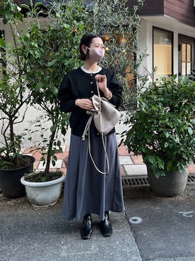 「Chez toi（シェトワ）のアイテム（ブーツ）」を使った、M a k oさん（レディース・155cm）の夏コーディネート