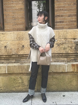 M a k oさん（レディース・155cm）の秋コーディネート