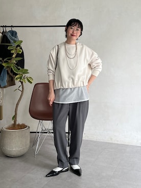 M a k oさん（レディース・155cm）の冬コーディネート