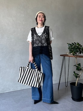 M a k oさん(レディース・155cm)の夏コーディネート