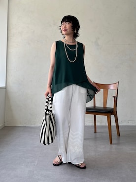 M a k oさん(レディース・155cm)の夏コーディネート