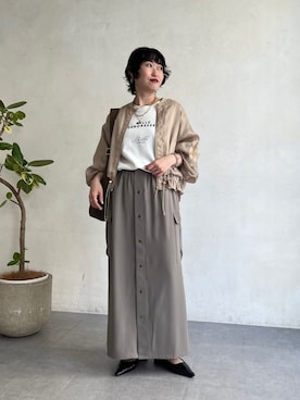 M a k oさん（レディース・155cm）の春コーディネート