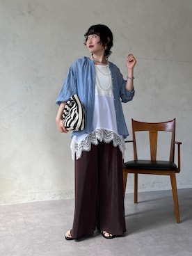 M a k oさん(レディース・155cm)の夏コーディネート