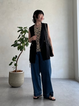 M a k oさん(レディース・155cm)の夏コーディネート