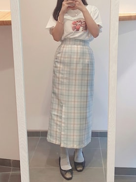 「アイテム（バレエシューズ）」を使った、saeさん（レディース・157cm・10代）の夏コーディネート