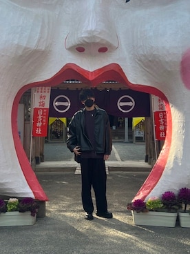 「adrer」｜「アイテム（セットアップ）」を使った、TOKIOさん（メンズ・177cm）の春コーディネート