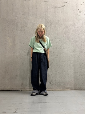 「Wrangler（ラングラー）のアイテム」を使った、manamiさん（レディース・146cm）の夏コーディネート