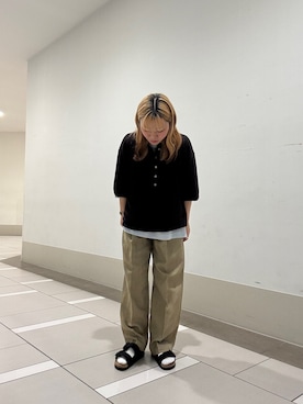 「FORK&SPOON（フォークアンドスプーン）のアイテム（トップス）」を使った、manamiさん（レディース・146cm）の春コーディネート