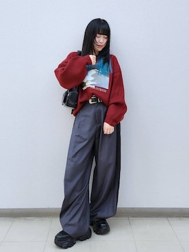 いっしぃさん（レディース・154cm）の冬コーディネート