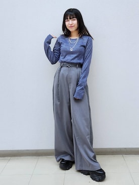 いっしぃさん(レディース・154cm)の冬コーディネート