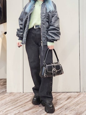 「PBLIM（ページボーイリム）のアイテム」を使った、いっしぃさん（レディース・154cm）の秋コーディネート