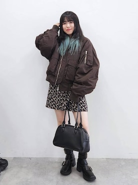 「PBLIM（ページボーイリム）のアイテム（ブルゾン）」を使った、いっしぃさん（レディース・154cm）の秋コーディネート