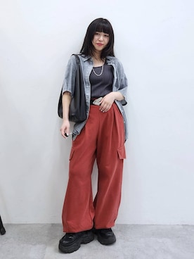 いっしぃさん（レディース・154cm）の春コーディネート