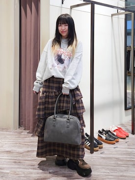 いっしぃさん（レディース・154cm）の冬コーディネート