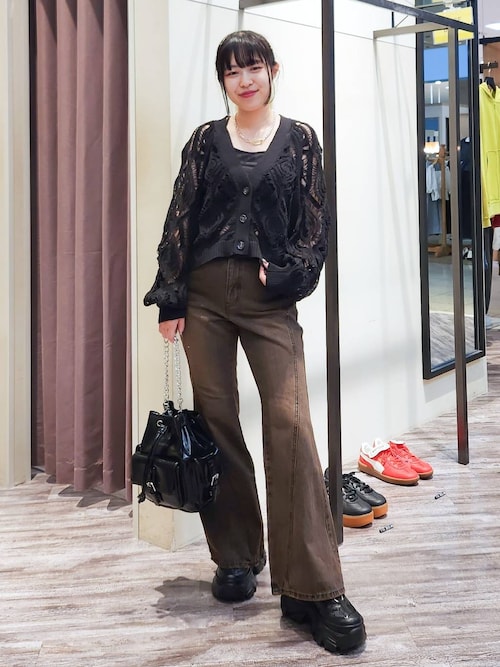 スカシリーフニットボレロ（カーディガン/ボレロ）｜PAGEBOY（ページ