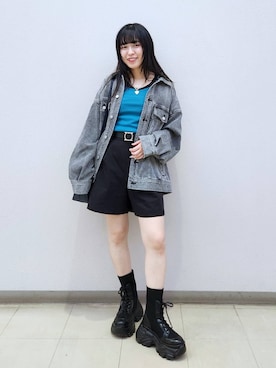 いっしぃさん(レディース・154cm)の冬コーディネート