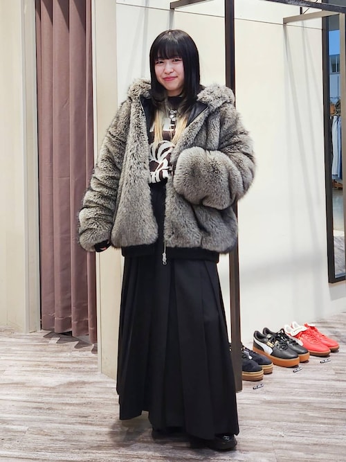 セール】《UNISEX》ファーフードブルゾン（ブルゾン）｜PBLIM（ページ