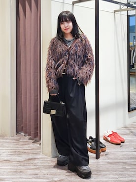 「PAGEBOY（ページボーイ）のアイテム（Tシャツ/カットソー）」を使った、いっしぃさん（レディース・154cm）の秋コーディネート