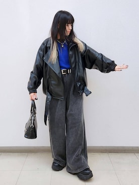「PAGEBOY（ページボーイ）のアイテム（アクセサリー）」を使った、いっしぃさん（レディース・154cm）の秋コーディネート