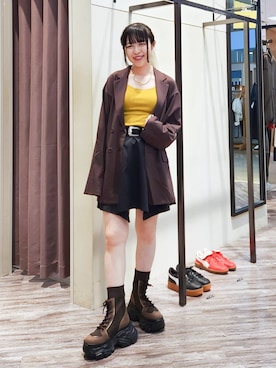 いっしぃさん（レディース・154cm）の秋コーディネート